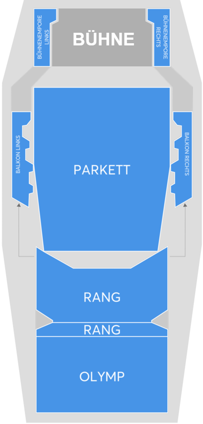 Zaalplattegrond: MAMMA MIA! - Das Original-Musical
