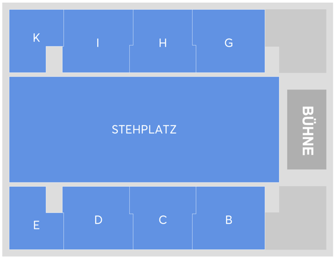 Saalplan für DIKKA nur zu Ansichtszwecken