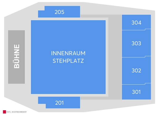 Plan de salle - Uber Eats Music Hall