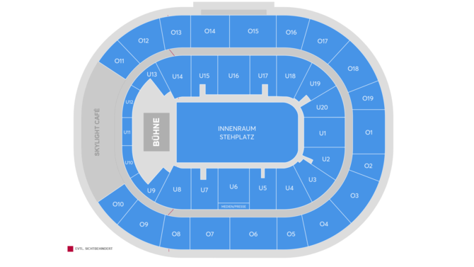 Saalplan - Barclays Arena