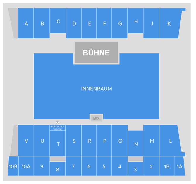 Saalplan für DIKKA nur zu Ansichtszwecken