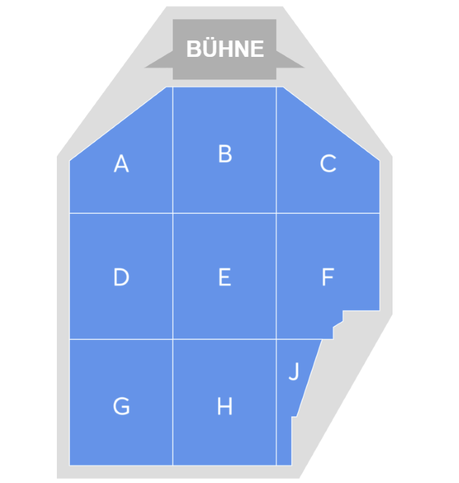Saalplan für David Garrett nur zu Ansichtszwecken