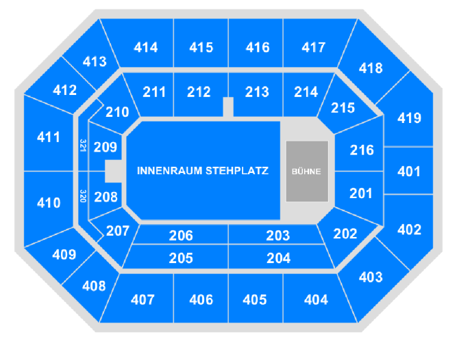 Saalplan - SAP Arena