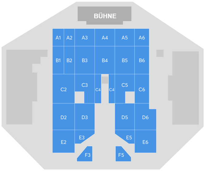 Saalplan für David Garrett nur zu Ansichtszwecken