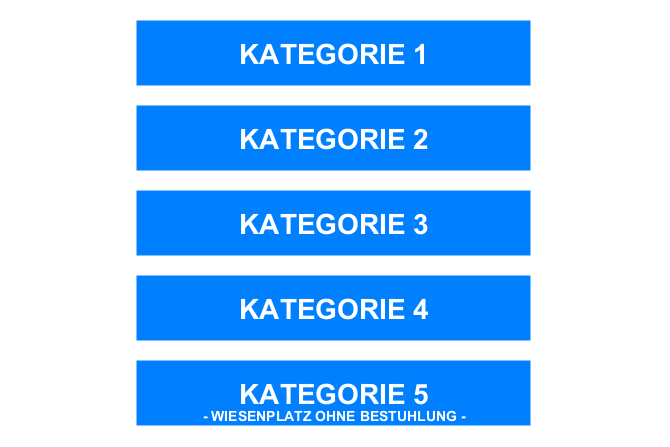 Saalplan für Brandenburgische Sommerkonzerte nur zu Ansichtszwecken