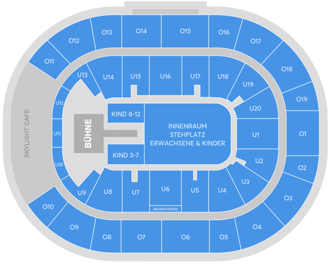Saalplan - Barclays Arena