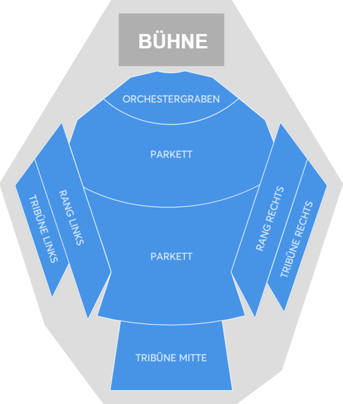Saalplan für Just Floyd Project nur zu Ansichtszwecken