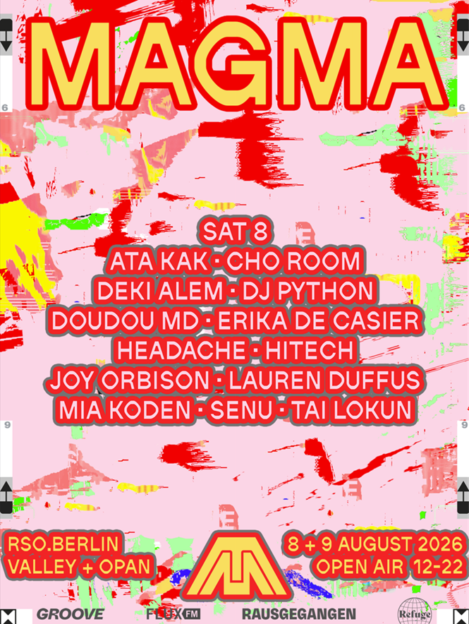 Zaalplattegrond: MAGMA 2026 | 08.08.2026 DAY 1 TICKET