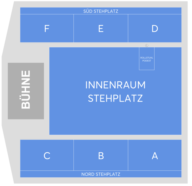 Saalplan für DIKKA nur zu Ansichtszwecken