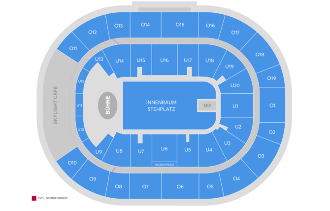 Plan de salle - Barclays Arena