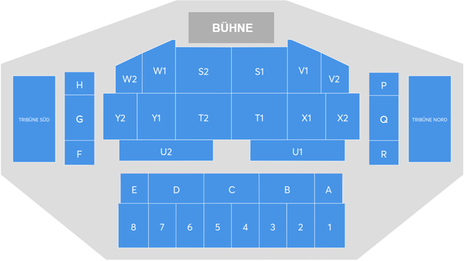 Saalplan für David Garrett nur zu Ansichtszwecken