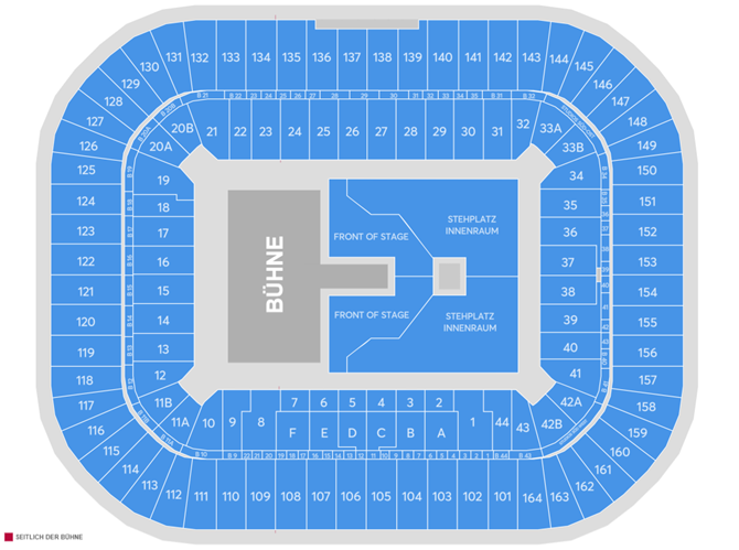 Saalplan für Bad Bunny nur zu Ansichtszwecken