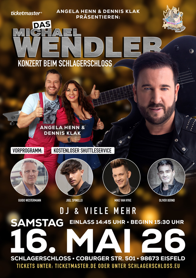 Venue seating chart for Michael Wendler for reference only