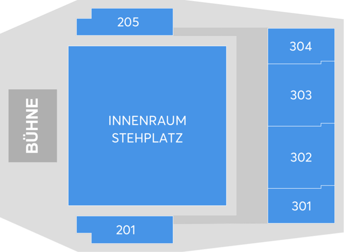 Saalplan - Uber Eats Music Hall