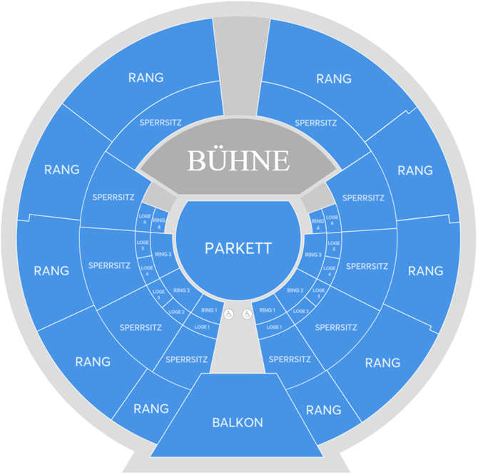 Plan de salle - Circus-Krone-Bau
