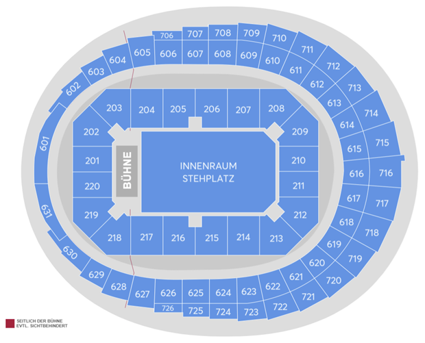 A$AP Rocky - Don't Be Dumb World Tour Seating Plan at Lanxess Arena