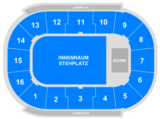 Saalplan für DIKKA nur zu Ansichtszwecken