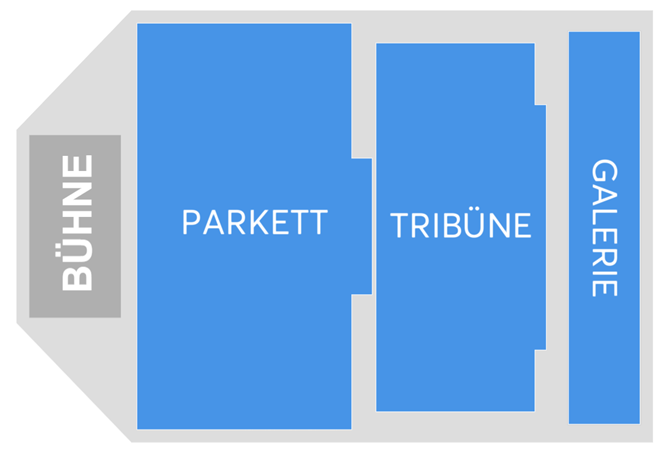 Venue seating chart for Ringlstetter & Band for reference only