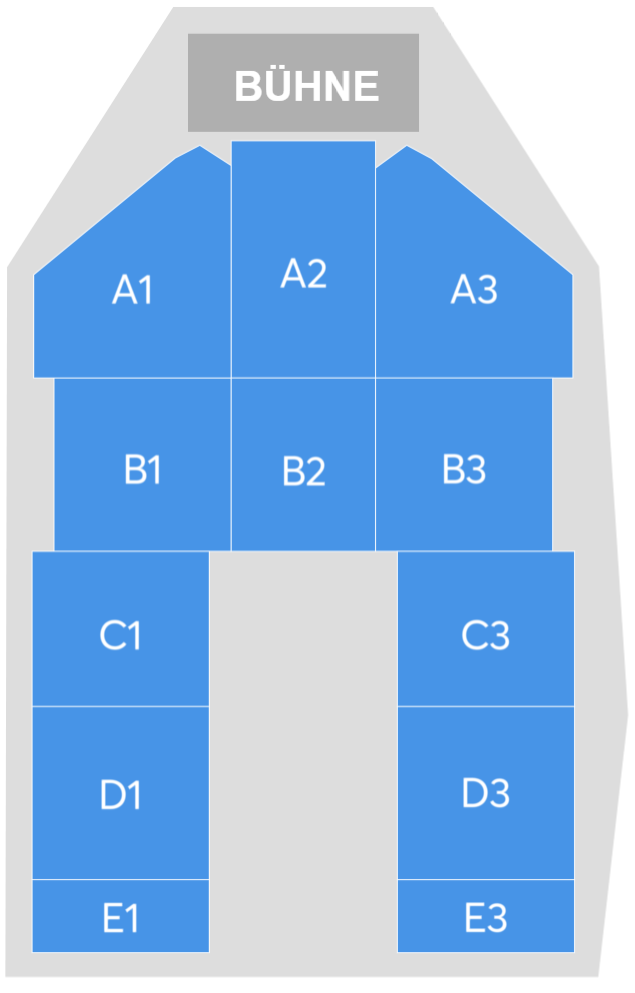 Saalplan für David Garrett nur zu Ansichtszwecken