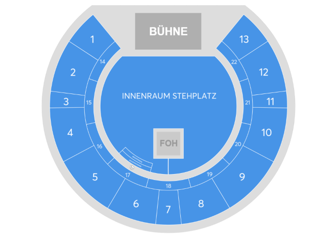 Saalplan - Tempodrom