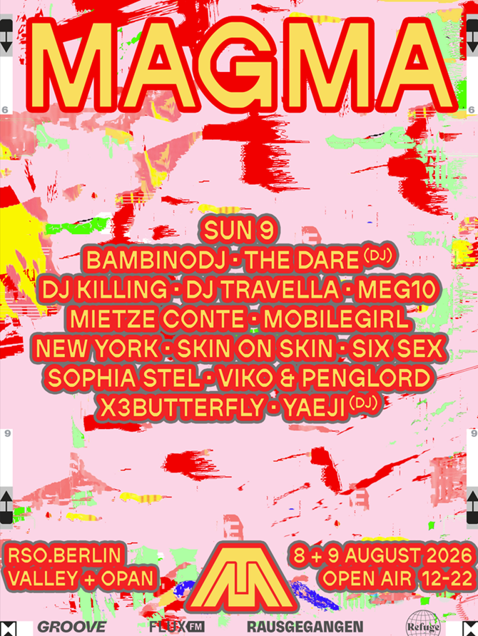 Zaalplattegrond: MAGMA 2026 | 09.08.2026 DAY 2 TICKET