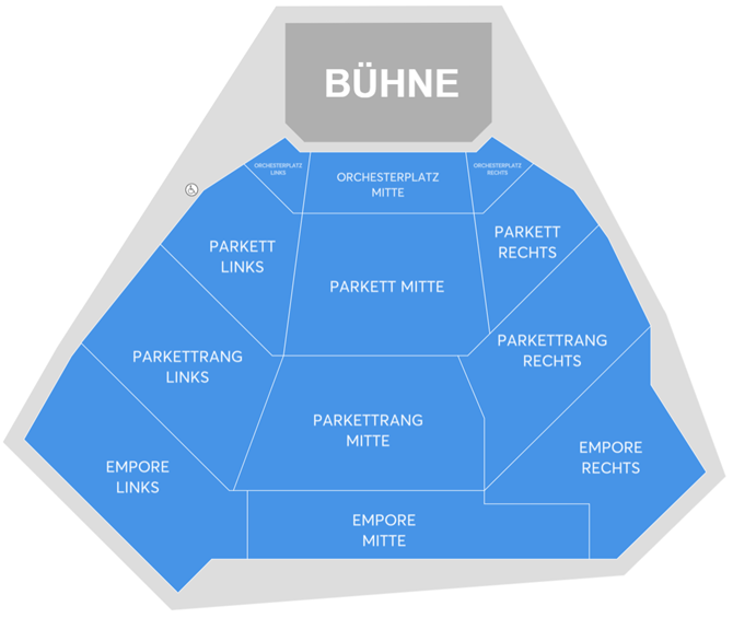 Saalplan für Bobby & Max nur zu Ansichtszwecken