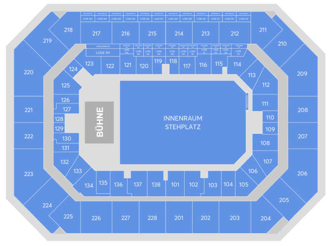 Plan de salle - PSD Bank Nürnberg ARENA