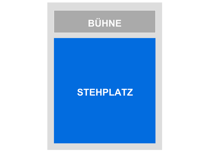 Saalplan für Fury In the Slaughterhouse nur zu Ansichtszwecken