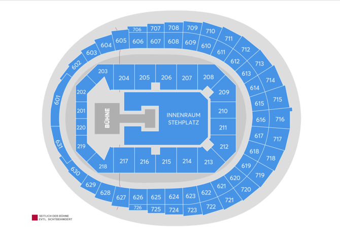 KATSEYE: THE WILDWORLD TOUR Seating Plan at Lanxess Arena