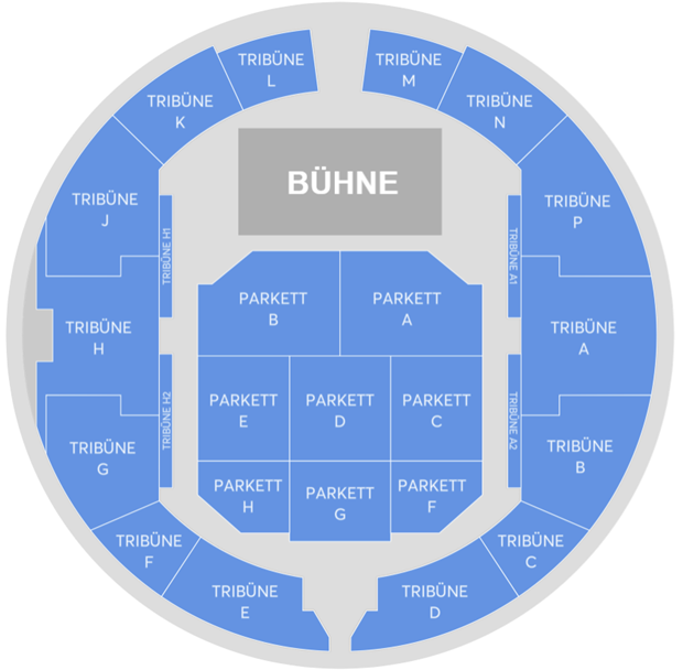 Plan de salle - Sparkassen-Arena