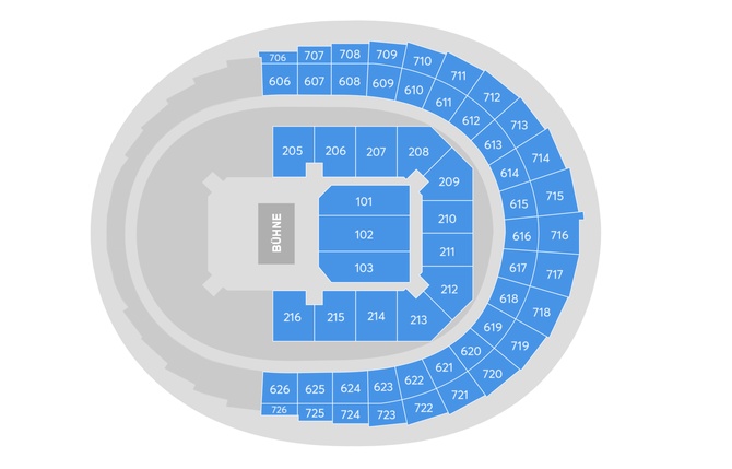 MAMMA MIA! - Das Original-Musical Seating Plan at Lanxess Arena