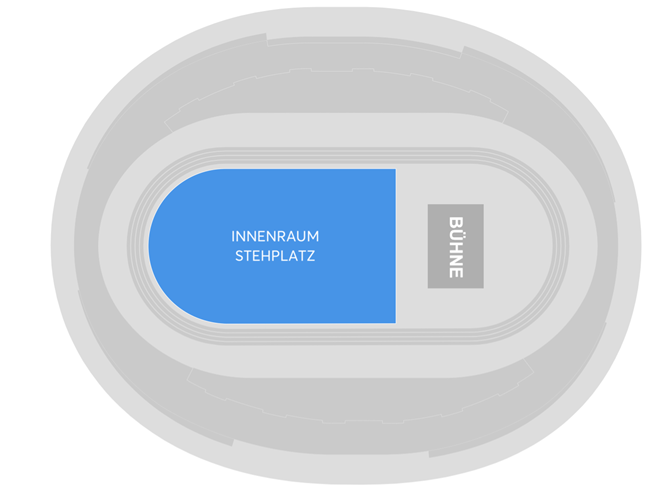 Saalplan - UFO im Velodrom