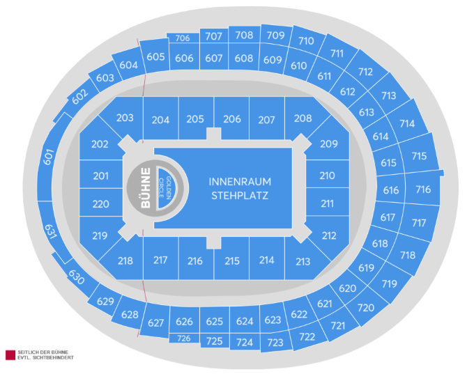 5 Seconds of Summer - Everyone's A Star! World Tour Seating Plan at Lanxess Arena 5 Seconds of Summer - Everyone's A Star! World Tour Seating Plan at Lanxess Arena