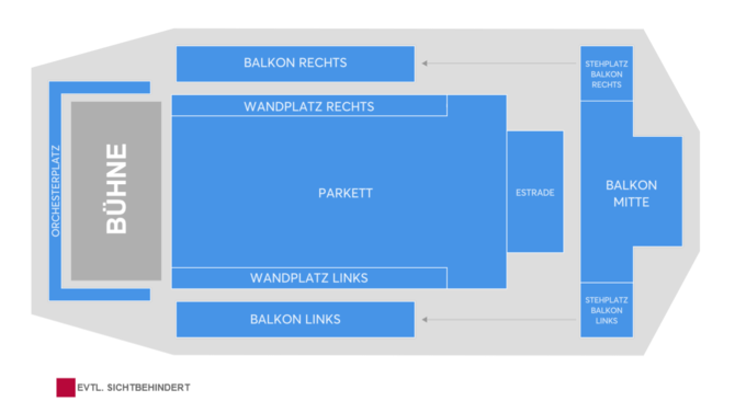 Saalplan für Claudia Jung nur zu Ansichtszwecken