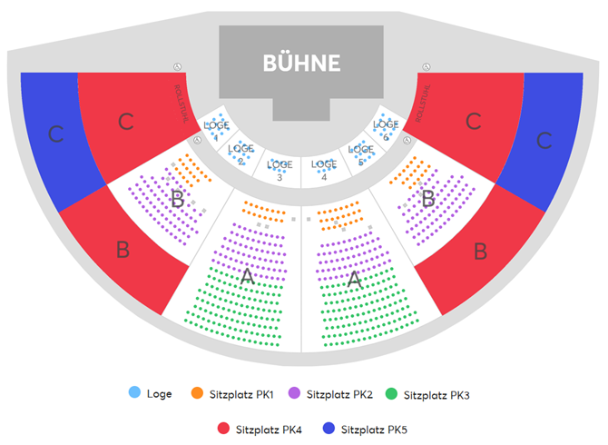 Saalplan für Winterspektakel nur zu Ansichtszwecken