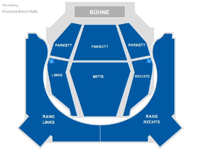 Plan de salle - Friedrich-Ebert-Halle