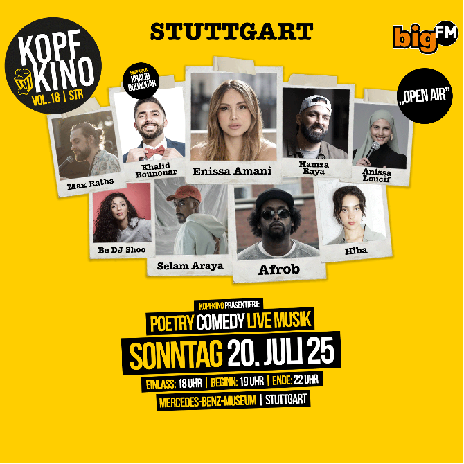 Saalplan für Kopfkino Events nur zu Ansichtszwecken