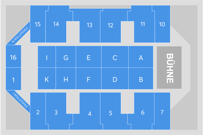 Saalplan - QUARTERBACK Immobilien ARENA