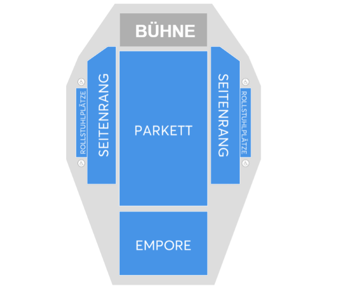 Saalplan für Tori Amos nur zu Ansichtszwecken