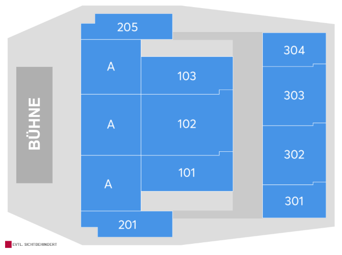 Plan de salle - Uber Eats Music Hall