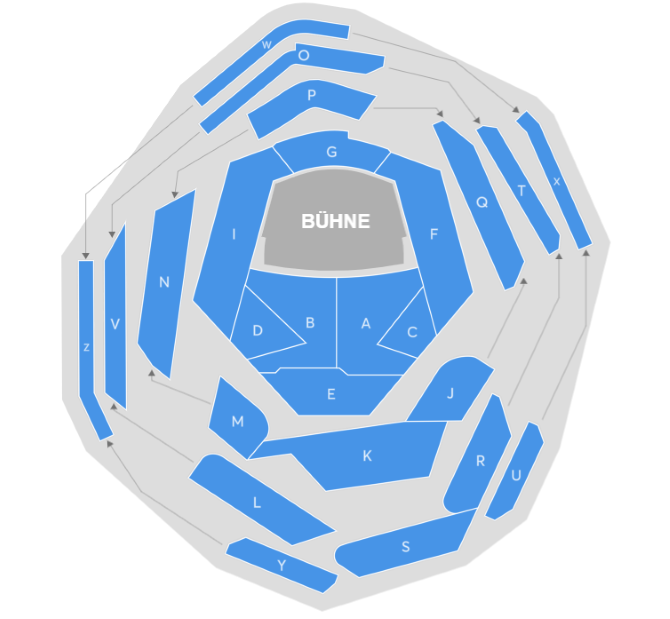 Plan de salle - Elbphilharmonie (gr. Saal)