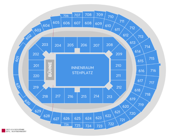 NIMO: Home Sweet Home Arena Tour 2026 Seating Plan at Lanxess Arena