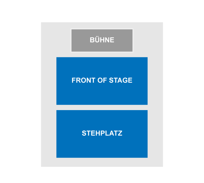 Saalplan für Wincent Weiss nur zu Ansichtszwecken