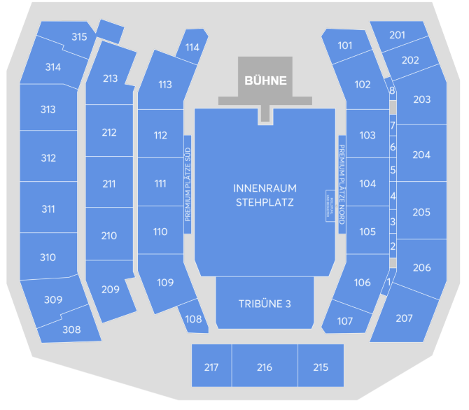 Plan de salle - ÖVB-Arena