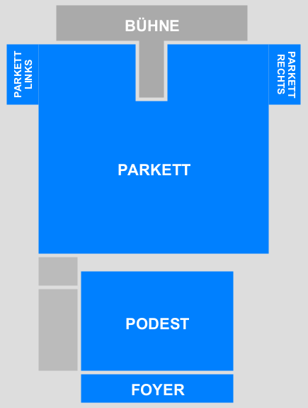 Saalplan Kupfersaal Leipzig, Leipzig