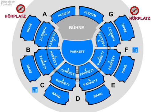 Saalplan für Tony Ann nur zu Ansichtszwecken