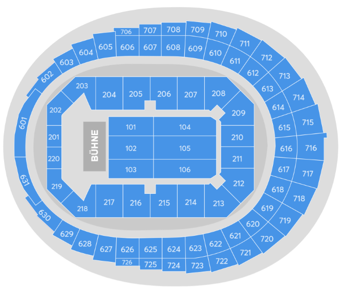 Stevie Wonder: Songs In The Key of Life Performances Seating Plan at Lanxess Arena