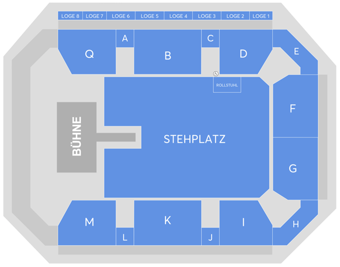 Saalplan für DIKKA nur zu Ansichtszwecken