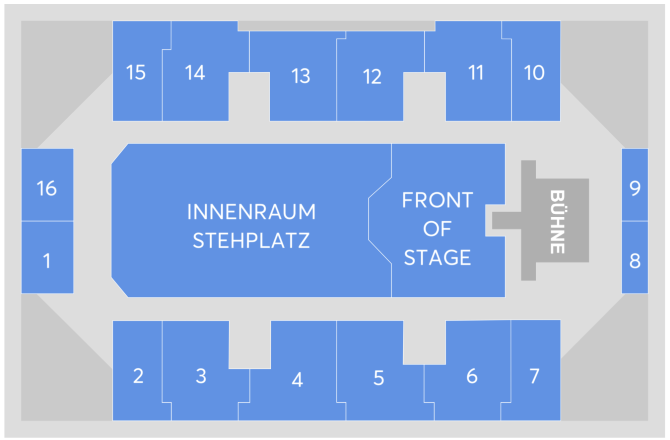 Plan de salle - QUARTERBACK Immobilien ARENA