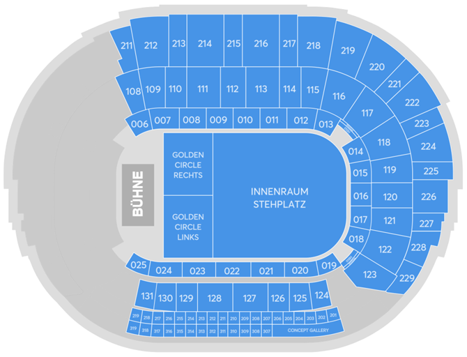 Saalplan - PSD BANK DOME